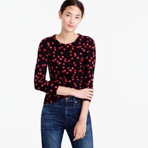 NWOT Jcrew Cherry Sweater